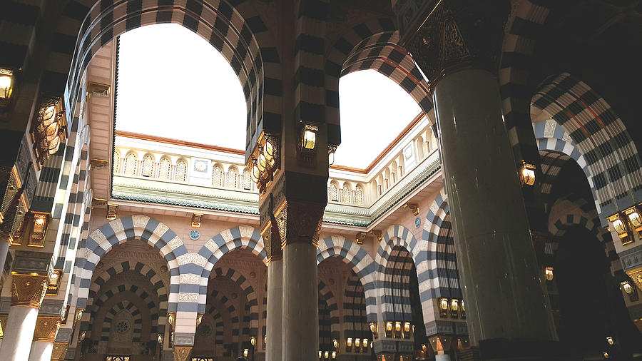 The Sliding Domes Of Al Masjid An Nabawi Photograph By Abdurlrahman