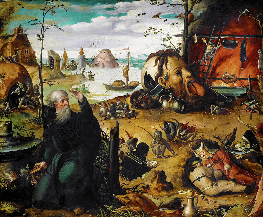 The Temptation Of Saint Anthony Painting By Jan Mandyn Fine Art America