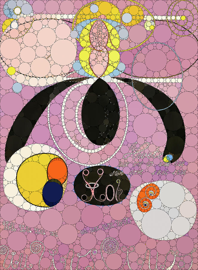 The Ten Largest Group Iv No Infinity Dots Painting By After Hilma