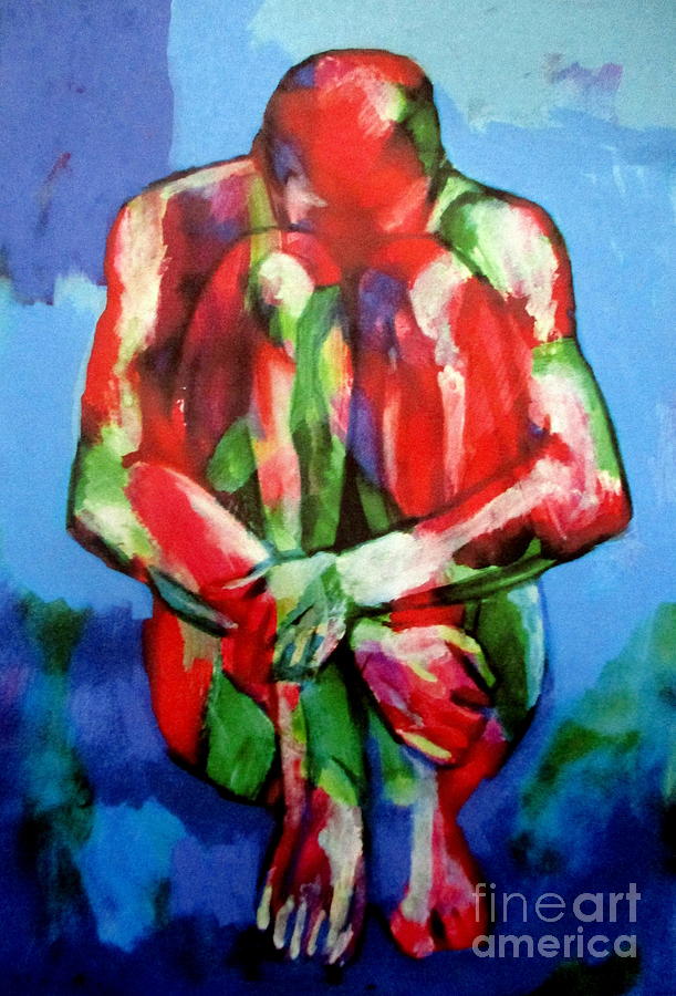 Broken Man Painting By Helena Wierzbicki Fine Art America