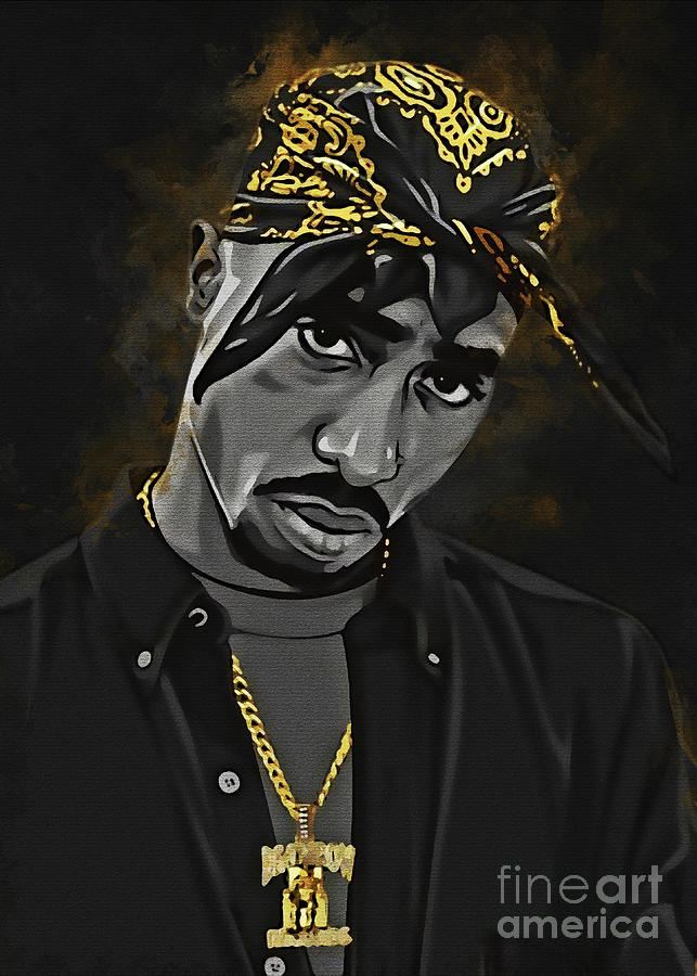 Tupac Shakur Digital Art By Asdar Agatha Pixels