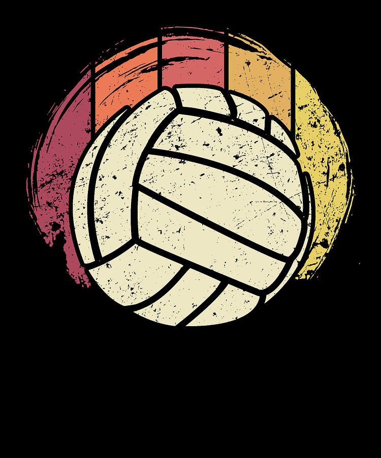 Volleyball Retro Digital Art By Britta Zehm Fine Art America