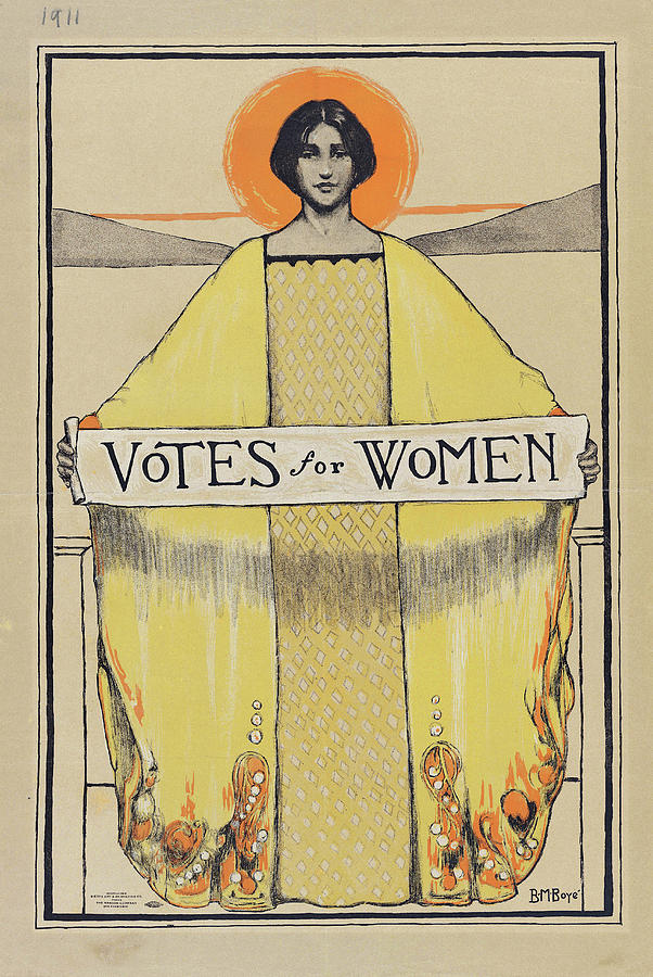 Votes For Women Historical Suffrage Movement Poster Mixed Media By