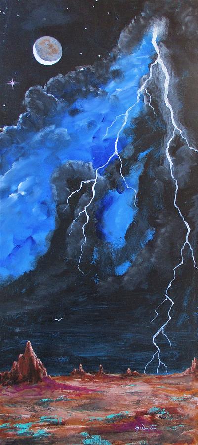 Waning Storm Painting By Daniel Mcquestion Fine Art America