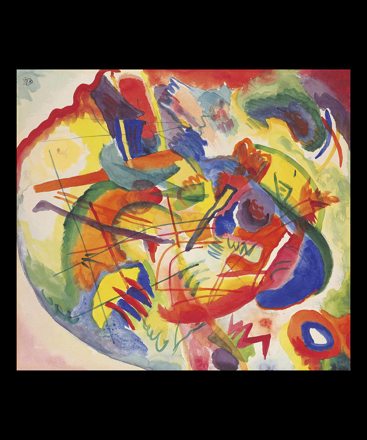 Wassily Kandinsky Draft Improvisation With Red And Blue Ring1 Digital