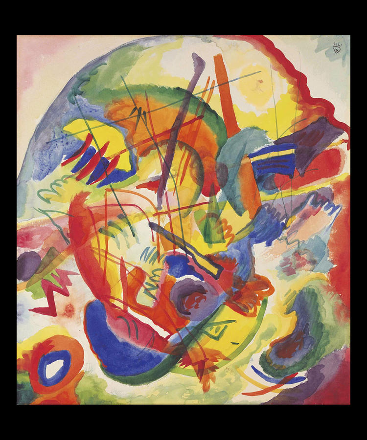 Wassily Kandinsky Draft Improvisation With Red And Blue Ring2 Digital