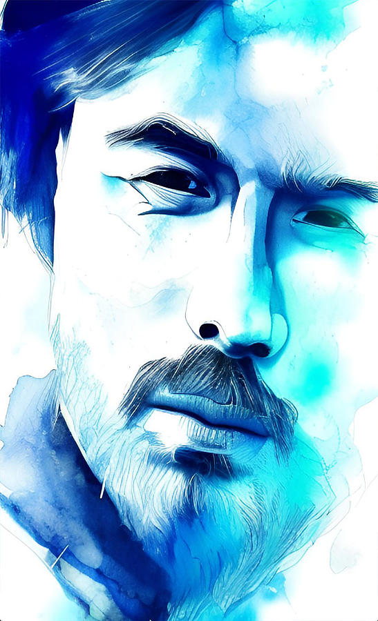 Watercolor Portrait Digital Art By Barroa Artworks Fine Art America