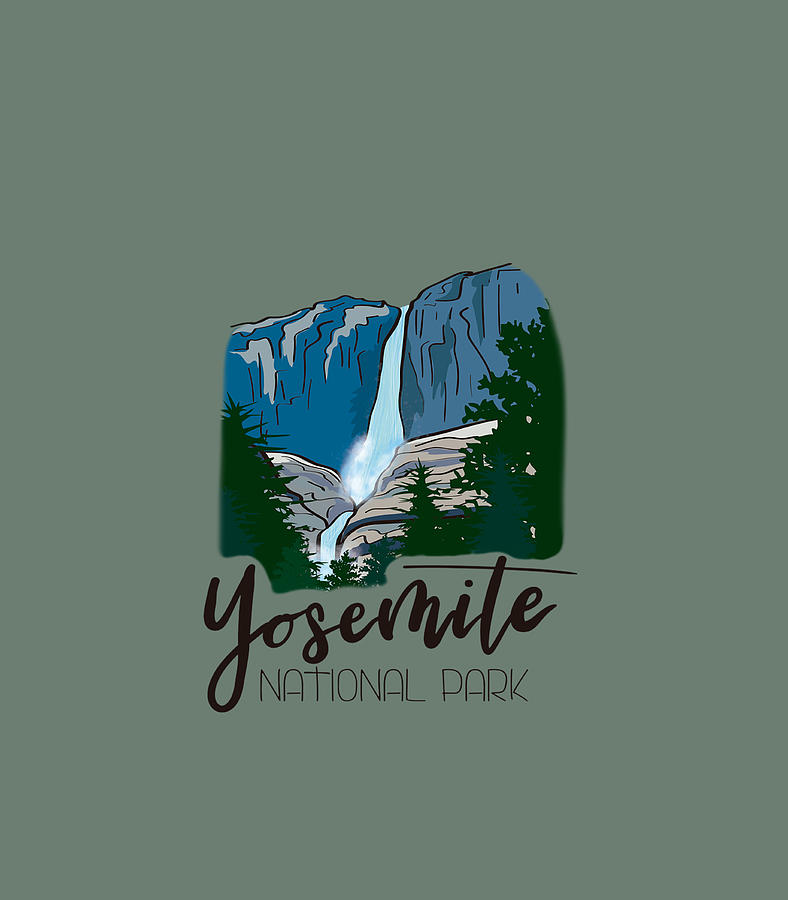 Yosemite Falls National Park Park Ranger Digital Art By Mallok Daphn