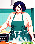 Sexy Milf In The Kitchen Pinup T Shirt By Whitney Ervin Pixels