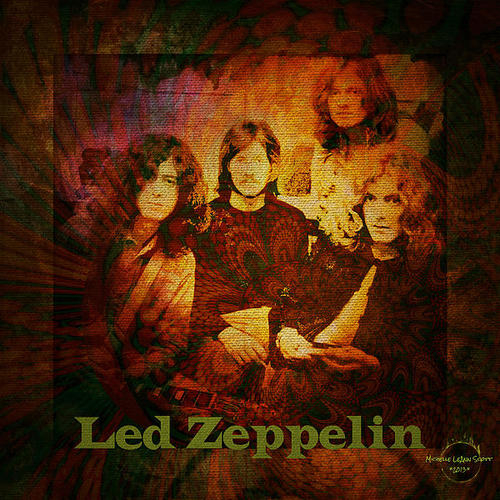 Absinthe Art By Michelle LeAnn Scott - Led Zeppelin - Kashmir Print Absinthe Art By Michelle LeAnn Scott - Led Zeppelin - Kashmir Print