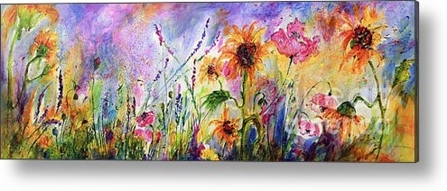Ginette Fine Art LLC Ginette Callaway - Sunflowers Bees Pink Popp... Print Ginette Fine Art LLC Ginette Callaway - Sunflowers Bees Pink Popp... Print