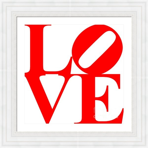 Wingsdomain Art and Photography - LOVE 20130707 Red White Print Wingsdomain Art and Photography - LOVE 20130707 Red White Print