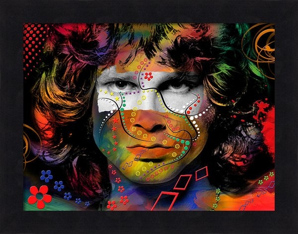 Mark Ashkenazi - Jim Morrison Print Mark Ashkenazi - Jim Morrison Print