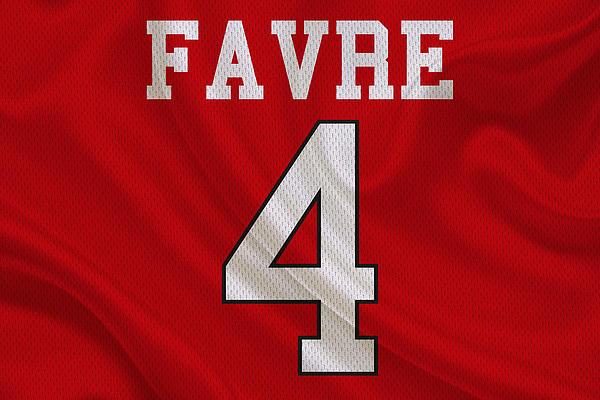 Atlanta Falcons Brett Favre Fleece Blanket by Joe Hamilton - Pixels