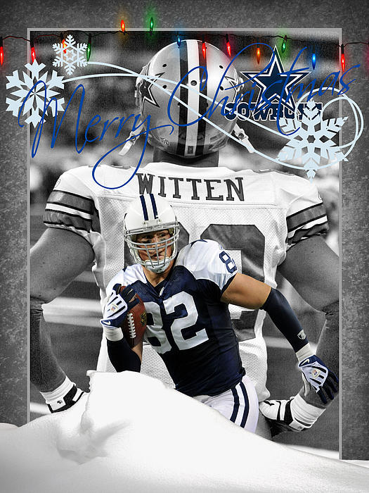 Dallas Cowboys Santa Claus 2 Greeting Card by Joe Hamilton