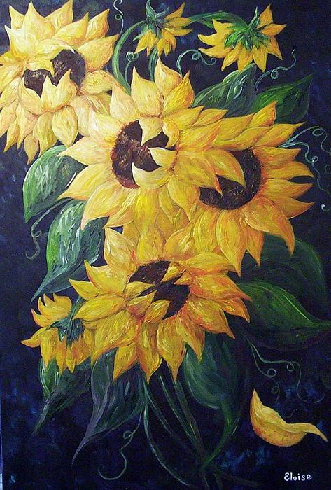 Eloise Schneider Mote - Dancing Sunflowers 