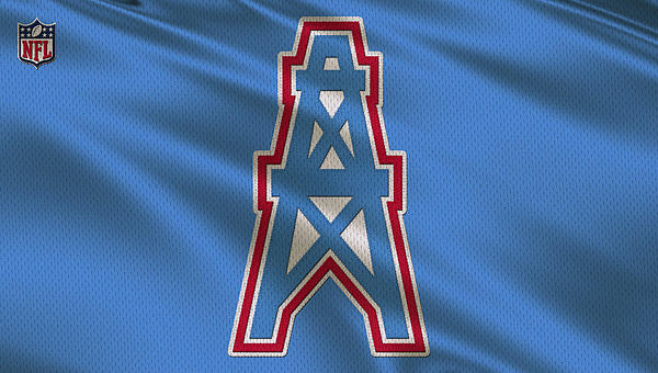 Houston Oilers Vintage Nfl Art Kids T-Shirt by Joe Hamilton - Pixels