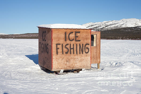 Ice fishing hut #1 Sticker by Stephan Pietzko - Pixels