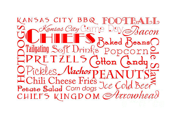 Kansas City Chiefs Game Day Food 4 Jigsaw Puzzle by Andee Design