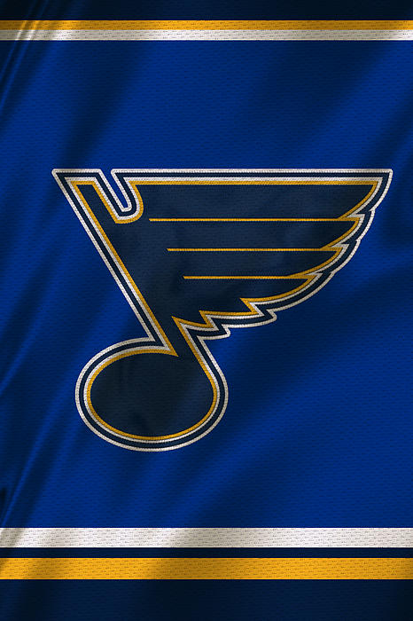 St Louis Blues Uniform Shower Curtain by Joe Hamilton - Fine Art America