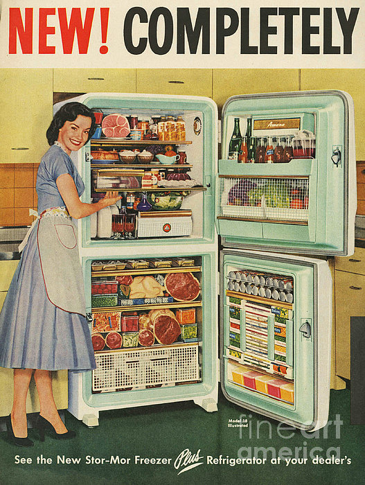 Stor-mor 1950s Uk Fridges Freezers Greeting Card for Sale by The ...