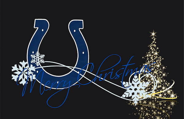 Indianapolis Colts Christmas Card Long Sleeve T-Shirt by Joe Hamilton -  Pixels