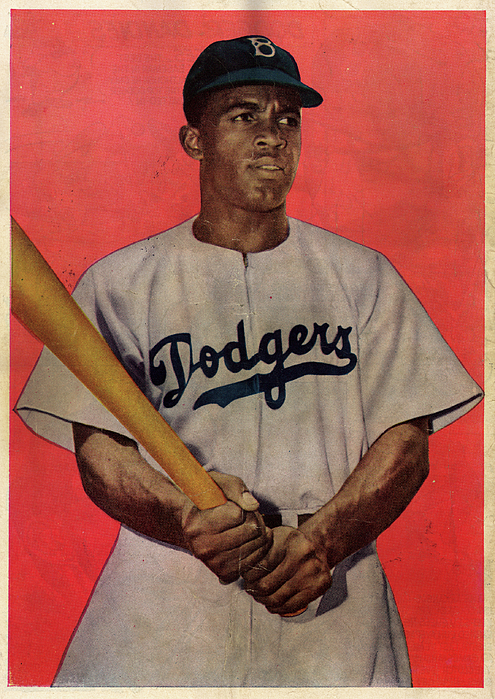 Image of Jackie Robinson, Brooklyn Dodgers (1919-1972), Trade Card