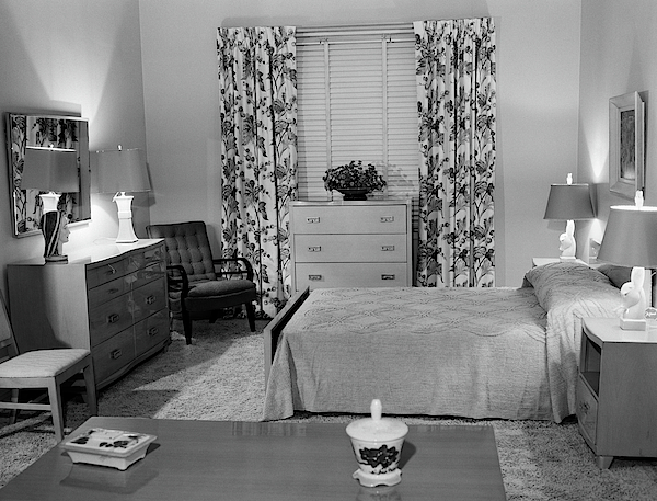 vintage 50s bedroom