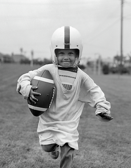 Vintage Football Helmet, Circa 1950