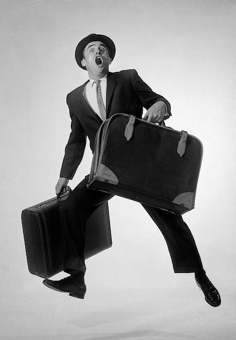 1960s Man Salesman Businessman With Two Weekender Tote Bag by Vintage  Images - Pixels