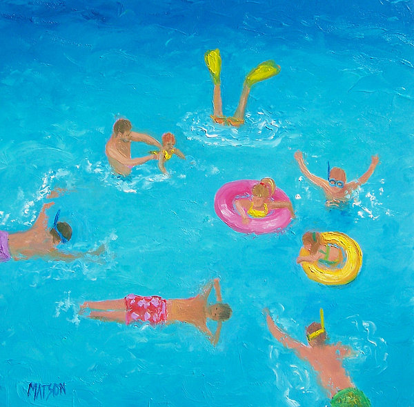 The Swimmers Greeting Card for Sale by Jan Matson