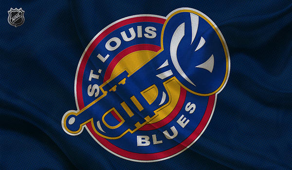 St Louis Blues Uniform Beach Towel by Joe Hamilton - Fine Art America