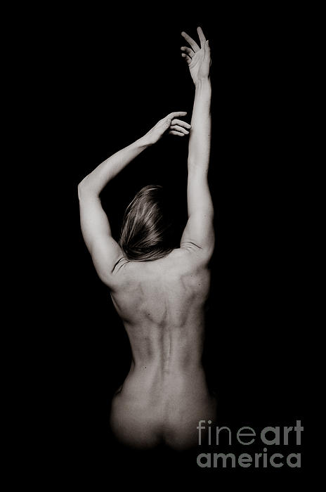 Classic Black and White Art of a Woman's Back and Arms #5 Yoga Mat by Jt  PhotoDesign - Pixels Merch