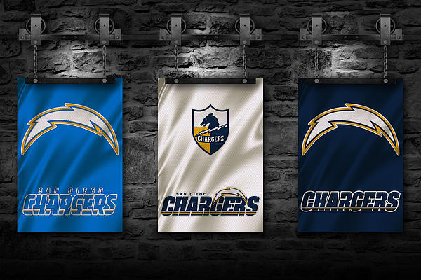 San Diego Chargers Vintage Program 8 Canvas Print / Canvas Art by Joe  Hamilton - Pixels