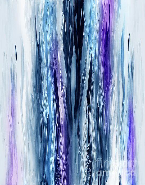 Irina Sztukowski - Abstract Waterfall Purple Flow