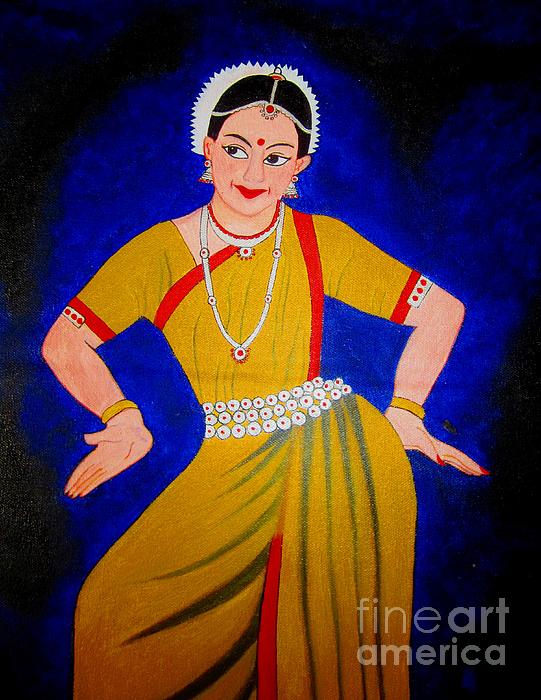 Priyanka Rastogi - Acrylic Painting-An Indian Dancer