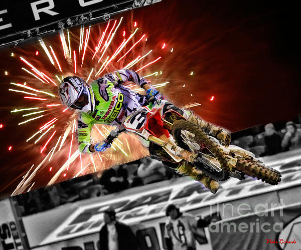 AMA 450SX SuperCross Eli Tomac iPhone 14 Pro Max Case by Blake