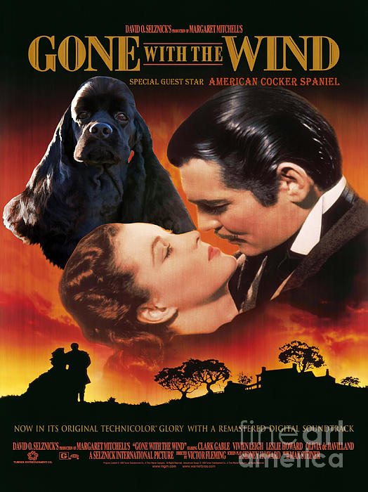 CLARK GABLE Art Print GONE WITH THE WIND Movie Poster