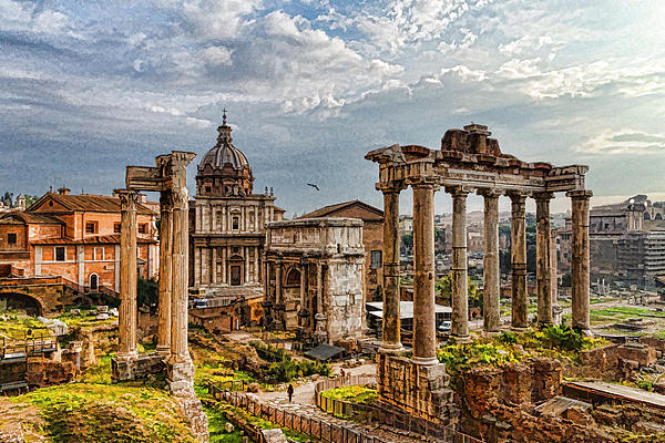Georgia Mizuleva - Ancient Roman Forum Ruins - Impressions Of Rome