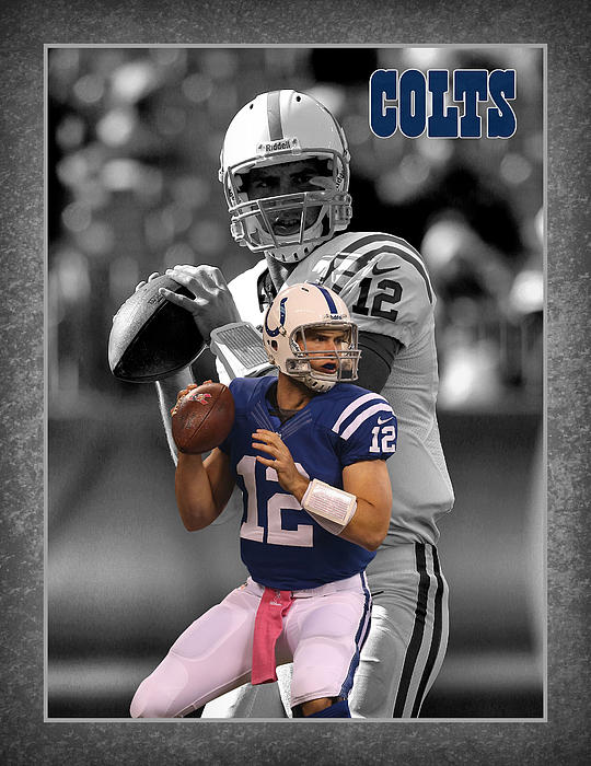 Andrew Luck Colts Greeting Card by Joe Hamilton