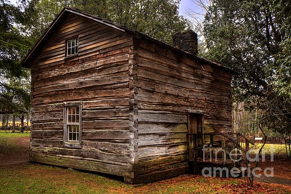 Appalachian Log Cabin Greeting Card For Sale By Robert Loe