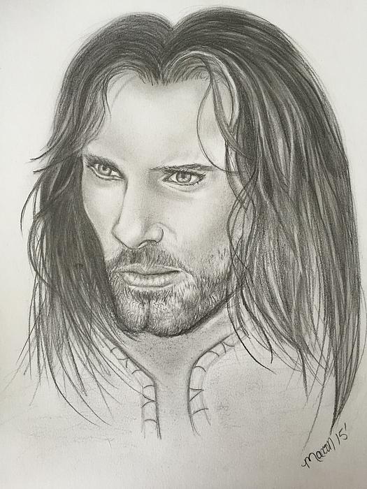 A drawing of Aragorn that I did yesterday : r/lordoftherings