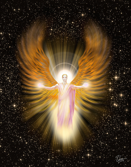 Archangel Raphael Greeting Card for Sale by Endre Balogh