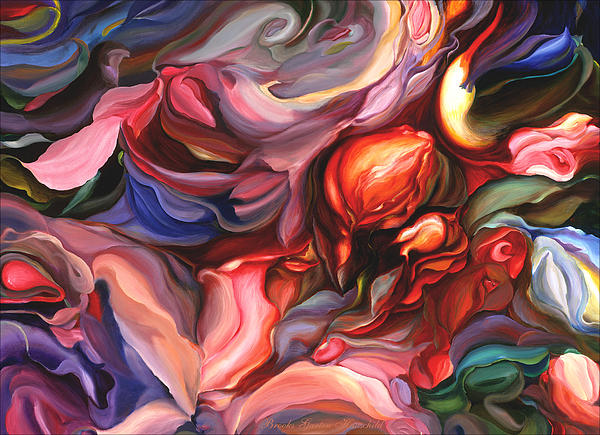 Brooks Garten Hauschild - Aria - Acrylic Painting on Canvas - Original Art - Colorful Abstract Art - Floral Art