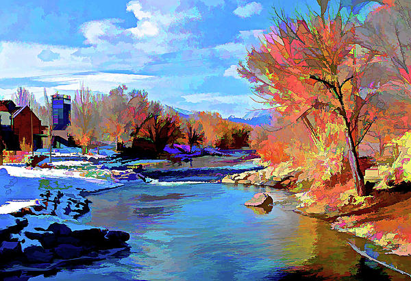 Rio Grande gorge LV Canvas Print / Canvas Art by Charles Muhle