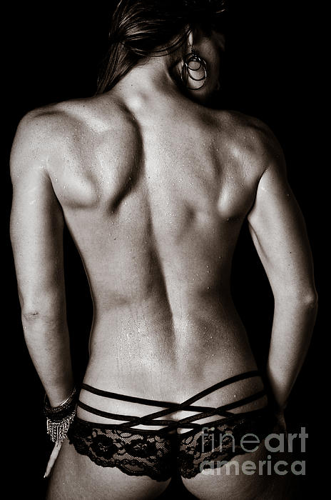 Art of a Woman's Back Muscles Women's T-Shirt by Jt PhotoDesign