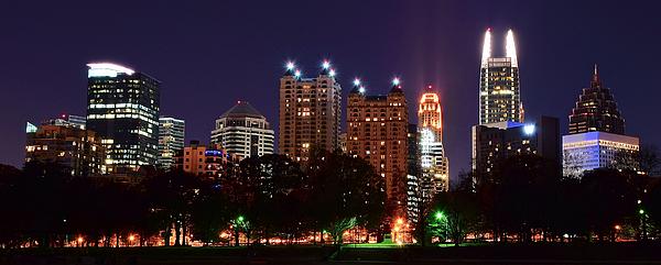 Frozen in Time Fine Art Photography - Atlanta Panoramic From Piedmont Park