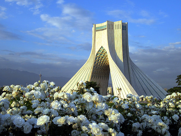 Azadi Tower In Tehran Jigsaw Puzzle by Photo By David Stanley 