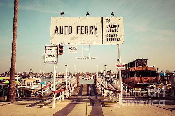 Paul Velgos - Balboa Island Ferry Newport Beach Vintage Picture