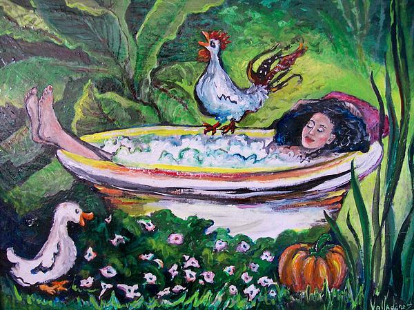 Maria Valladarez - Bathtime in the Garden of Eden